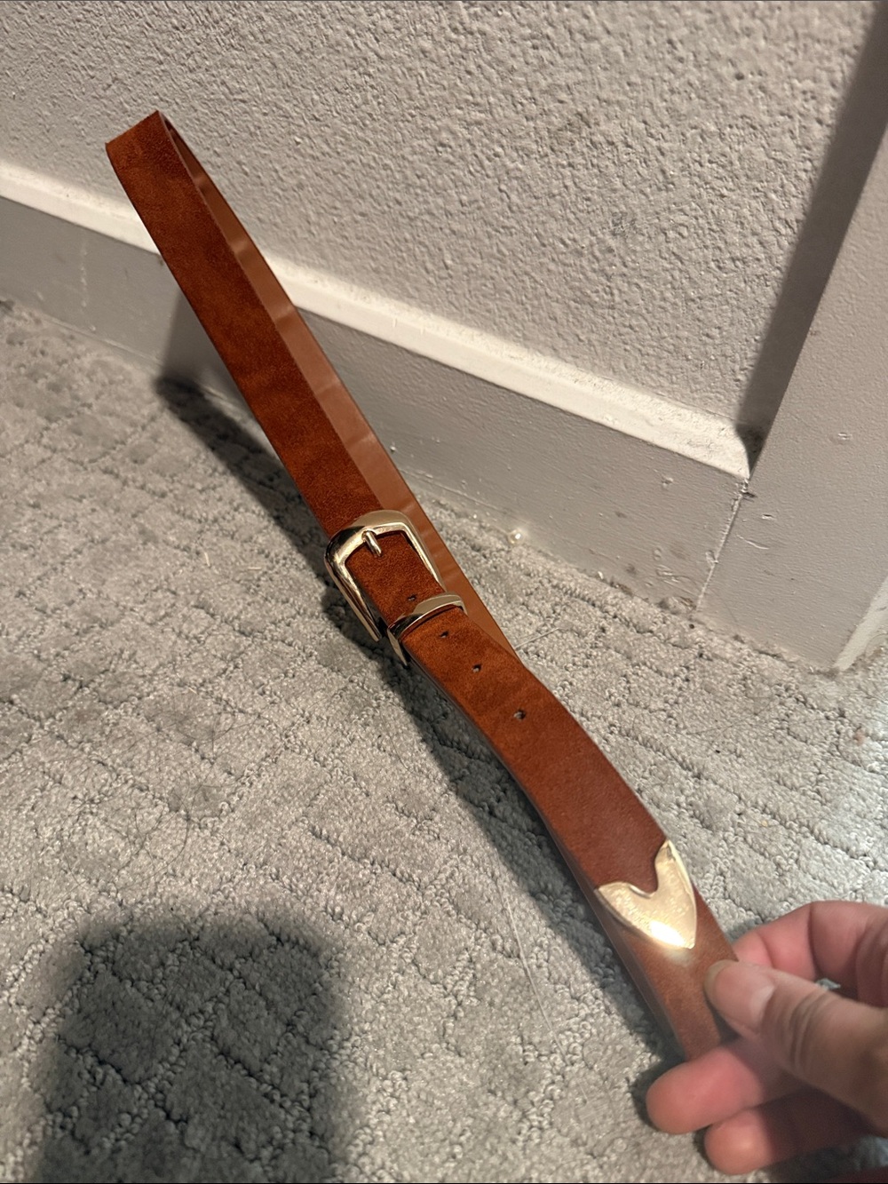 Forever 21 Brown Belt with Gold Accents